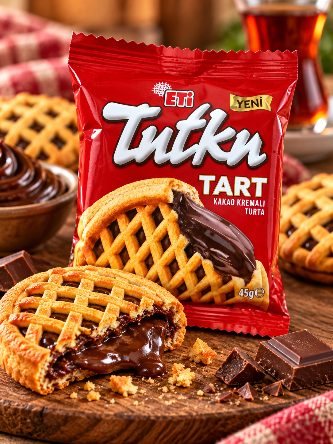 Eti Tutku Tart – Torta Recheada com Creme de Cacau