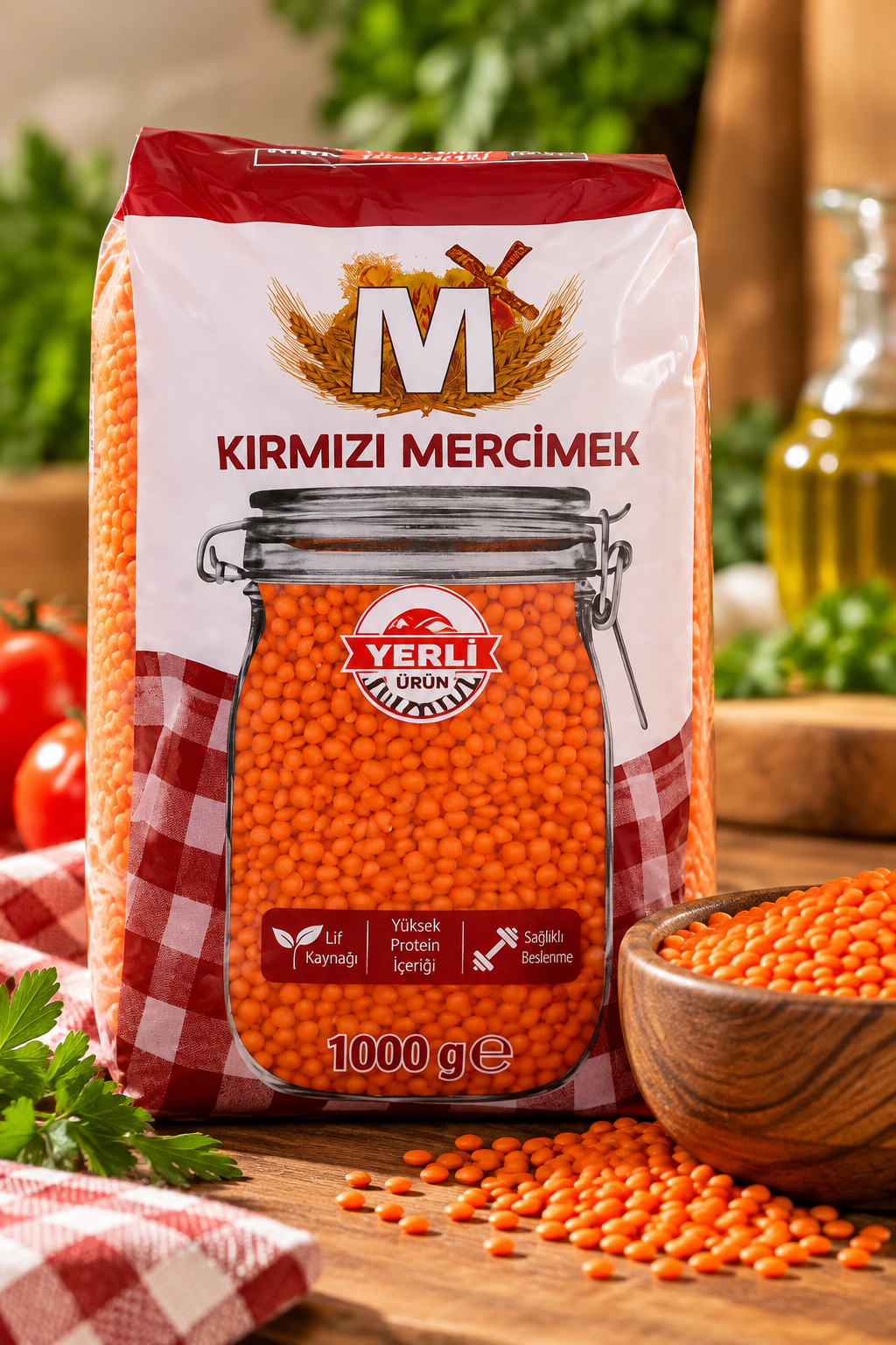 🇹🇷 Lentilha Vermelha Turca – Kırmızı Mercimek 1 kg